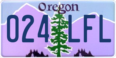 OR license plate 024LFL
