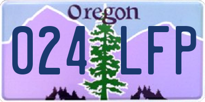 OR license plate 024LFP