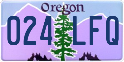 OR license plate 024LFQ