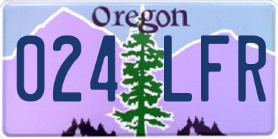 OR license plate 024LFR
