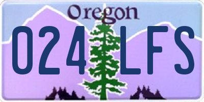 OR license plate 024LFS