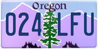 OR license plate 024LFU