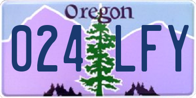 OR license plate 024LFY