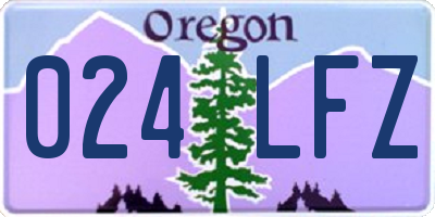 OR license plate 024LFZ
