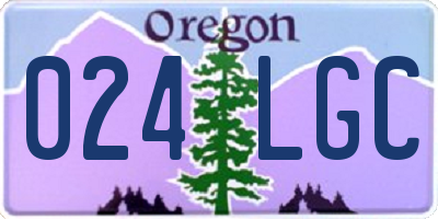 OR license plate 024LGC