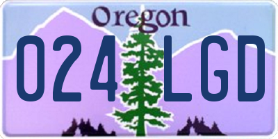 OR license plate 024LGD