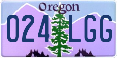 OR license plate 024LGG