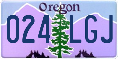 OR license plate 024LGJ