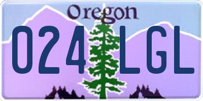 OR license plate 024LGL