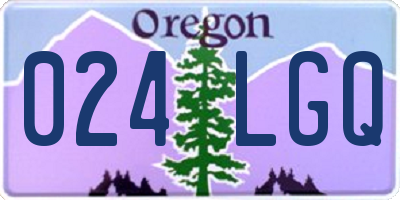 OR license plate 024LGQ