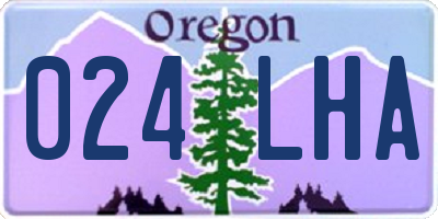 OR license plate 024LHA