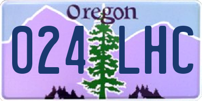 OR license plate 024LHC