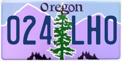 OR license plate 024LHO