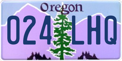 OR license plate 024LHQ