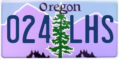 OR license plate 024LHS