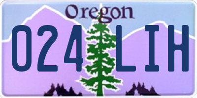 OR license plate 024LIH