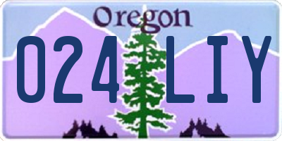 OR license plate 024LIY