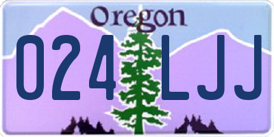 OR license plate 024LJJ