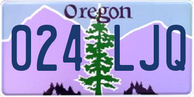 OR license plate 024LJQ