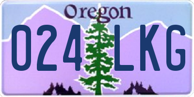 OR license plate 024LKG