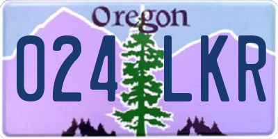 OR license plate 024LKR