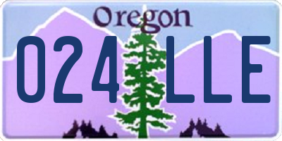 OR license plate 024LLE