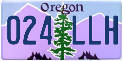 OR license plate 024LLH