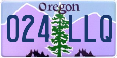 OR license plate 024LLQ