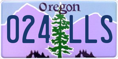OR license plate 024LLS