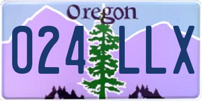 OR license plate 024LLX