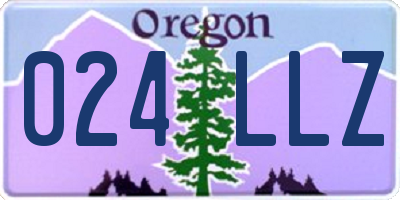 OR license plate 024LLZ