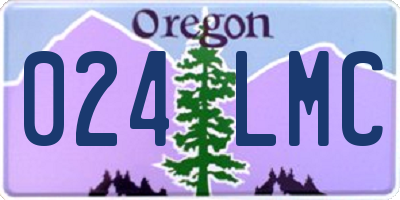 OR license plate 024LMC