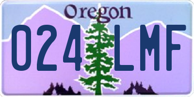 OR license plate 024LMF