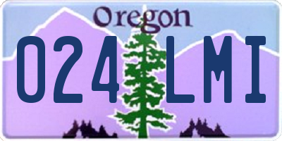 OR license plate 024LMI