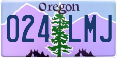 OR license plate 024LMJ