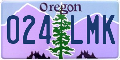 OR license plate 024LMK