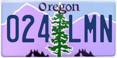 OR license plate 024LMN