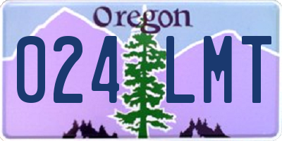 OR license plate 024LMT