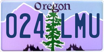 OR license plate 024LMU