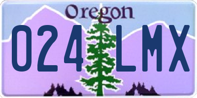 OR license plate 024LMX