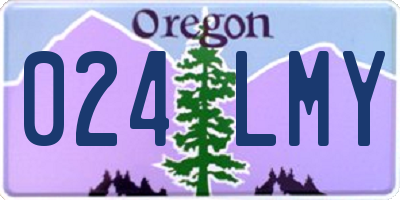 OR license plate 024LMY