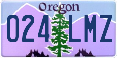 OR license plate 024LMZ