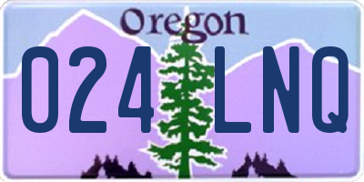 OR license plate 024LNQ