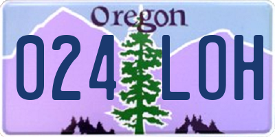 OR license plate 024LOH
