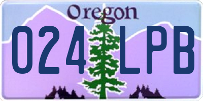 OR license plate 024LPB