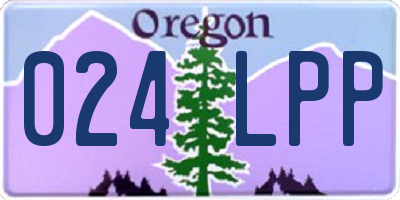 OR license plate 024LPP