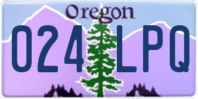 OR license plate 024LPQ