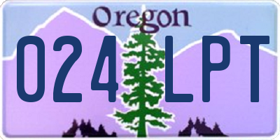 OR license plate 024LPT