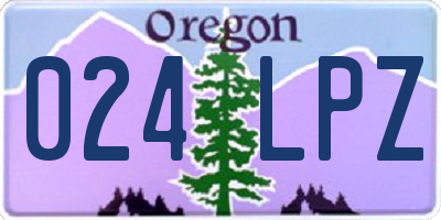 OR license plate 024LPZ
