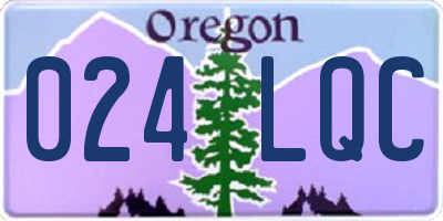 OR license plate 024LQC
